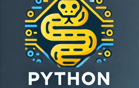 DALL·E 2024-09-17 15.40.16 - A modern and sleek logo for 'Python Programming'. The design should feature elements representing coding and programming, with the signature Python sn